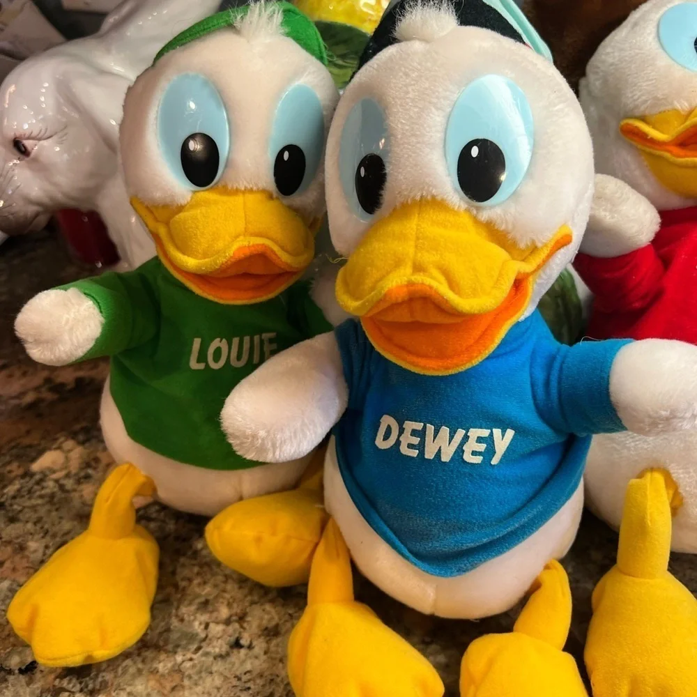Vintage Disney Huey Dewey and Louie Donald Ducks Stuffed Plush Toys Animals 3